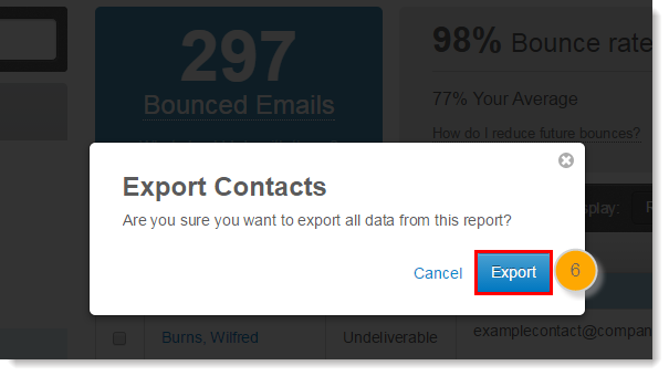 export to confirm