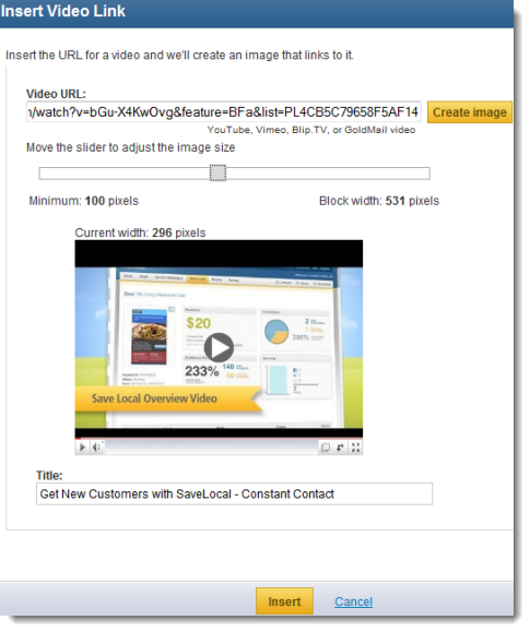 insert video link