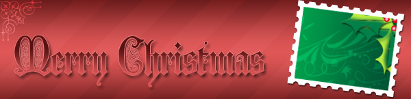 Merry Christmas Stamp Header