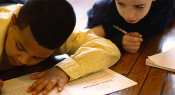 Kids Doing Schoolwork