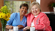Friends having coffee