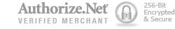Authorize.net verified merchant | 256-bit encrypted and secure