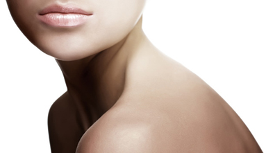 woman's face and shoulders