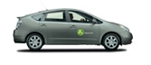 Toyota Prius with Zipcar Logo