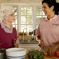 Senior and Caregiver