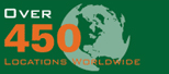 Over 450 Locations Worldwide