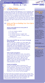 Email Marketing Hints & Tips