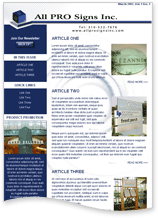 Email Newsletter Sample 8