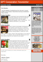 Member Newsletter Templates: Bold