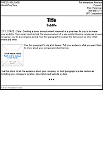 Basic Templates: Press Release
