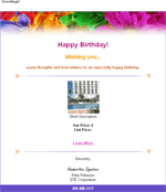 Constant Contact Cheery Postcard Template.