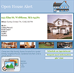 Real Estate Templates: Open House Alert
