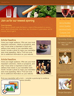 Restaurant Newsletter Templates: Casual Dining