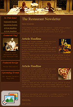Restaurant Newsletter Templates: Fine Dining