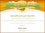Specials Templates: Early Bird