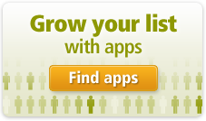 Grow your list with apps. Find apps.