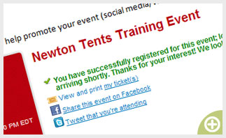 Online Event Promotion - Constant Contact Example