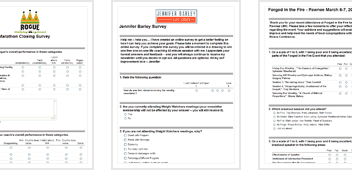 Online Survey, Customer Examples