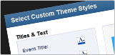 Custom event marketing themes to match your brand.