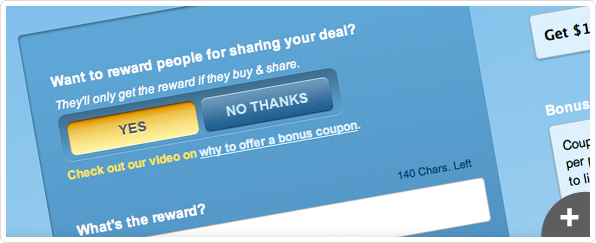 Create a share coupon