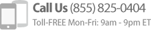 Call Us (866) 876-8464. Toll-FREE Mon-Fri: 9am - 9pm ET