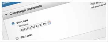Schedule social media marketing campaign