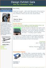 Member Event Invitation Templates: Simple