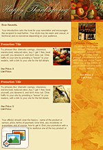Holiday Templates: Thanksgiving III