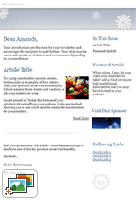 Holiday Newsletter Template