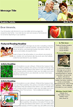Religious Newsletter Templates: People