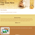 Inspirational Holiday Newsletter Template I