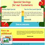 Restaurant Email Template - Double Promotion