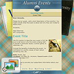 Alumni Events Email Template