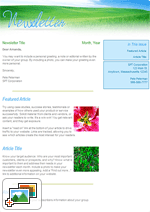 Spring Whimsical Newsletter Template