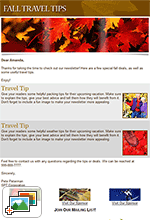 Travel and Tourism Templates: Travel Tips Fall