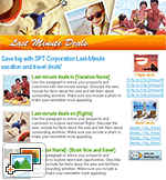 Last Minute Travel Deals Email Template