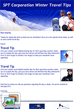 Winter Travel Tips Newsletter Template