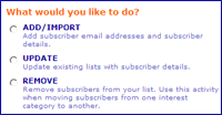 Constant Contact's makes email list management simple.