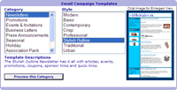 Constant Contact's Template Wizard makes it easy to get started sending email marketing campaigns.