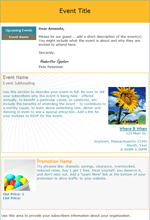 Constant Contact Hip Invitation Template.