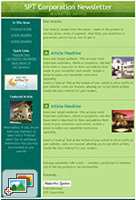Constant Contact Business and Technology Newsletter Template.