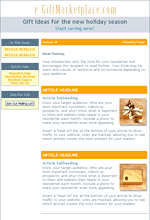 Constant Contact Crisp I Newsletter Template.
