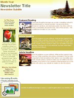 Religious Newsletter: Holiday I Template