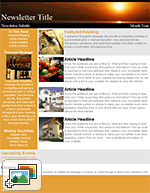 Religious Newsletter: Nature Template