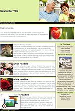 Religious Newsletter: People Template
