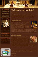 Restaurant Newsletter Template: Fine Dining