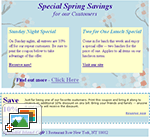 Restaurant Seasonal Template: Double Promotion