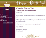 Restaurant Specials Template: Birthday Refined