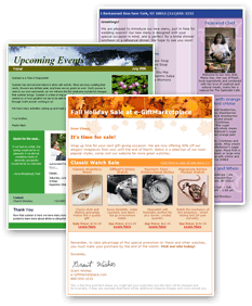 Constant Contact's HTML email templates