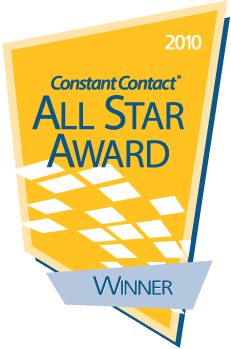 Constant Contact All Star award 2010 Winner